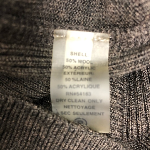 CK • Brown Ribbed Sleeveless Wool Blend Dress M - Picture 7 of 7